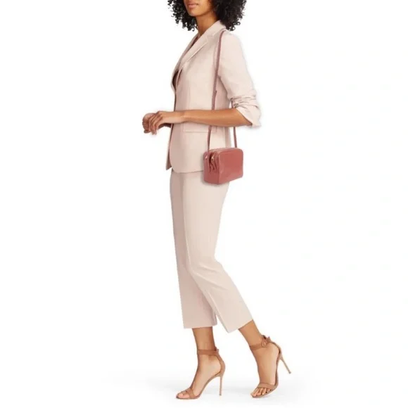 Mansur Gavriel Double Zip Leather Crossbody Bag blush pink - Picture 2 of 16